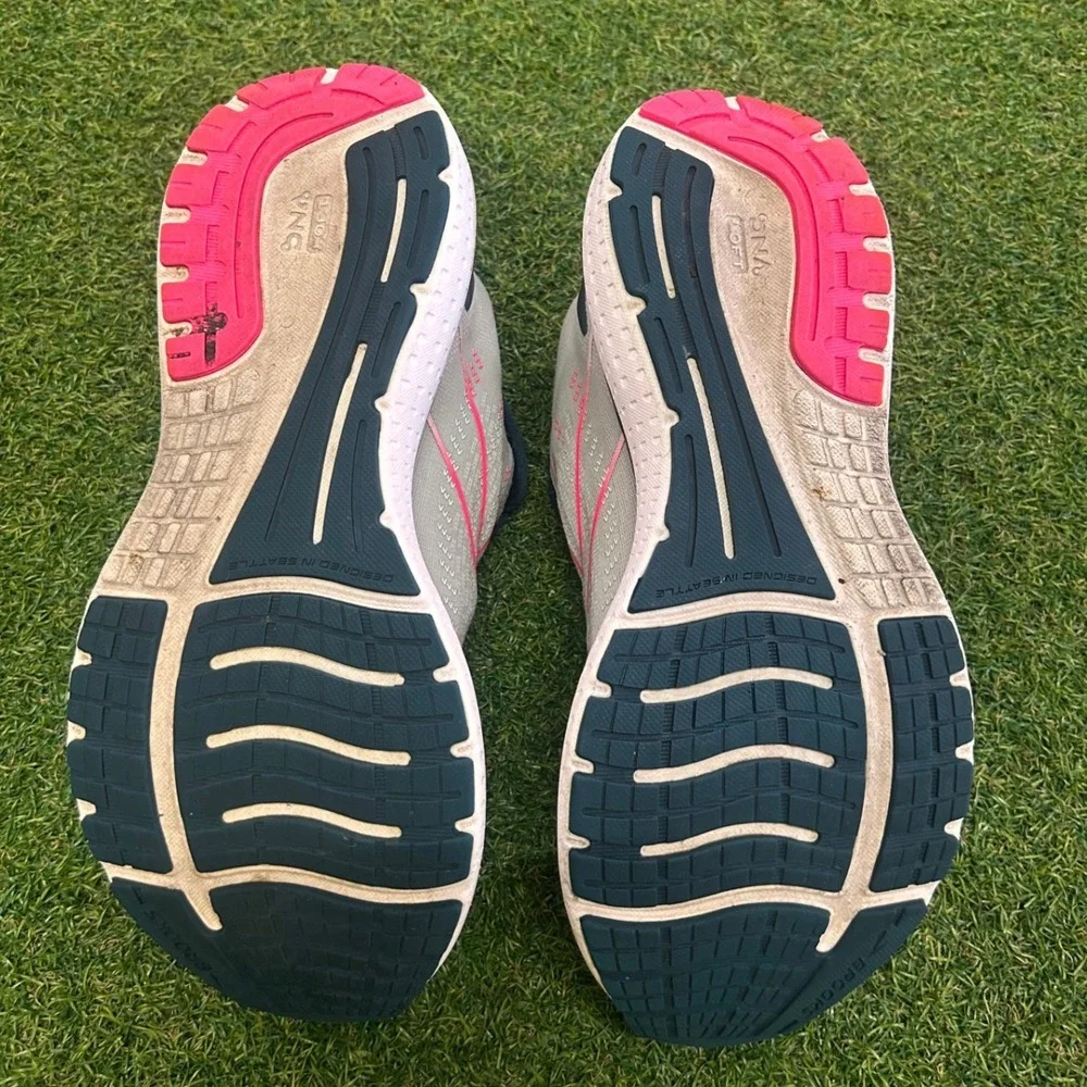 Brooks Glycerin 19 Womens Running Shoes Grey Navy Pink 1203431B110 Size 11